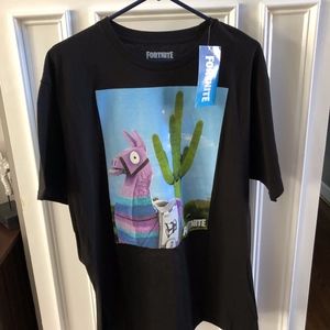 Fortnite Llama Cactus Tee Black L XL